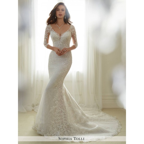 ΝΥΦΙΚΟ GABRIELLE SOPHIA TOLLI ΔΑΝΤΕΛΑ IVORY/FRENCH BEIGE ΚΩΔ.501170255