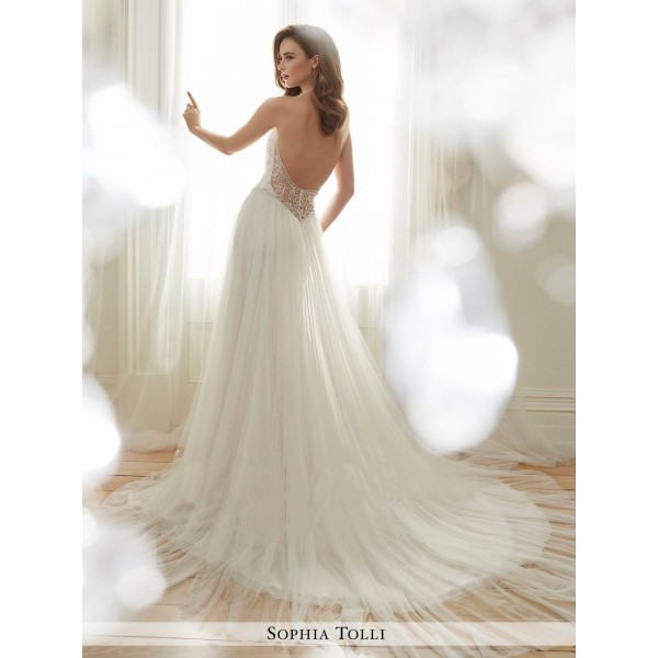 ΝΥΦΙΚΟ CELESTIA SOPHIA TOLLI ΔΑΝΤΕΛΑ IVORY ΚΩΔ.501171455