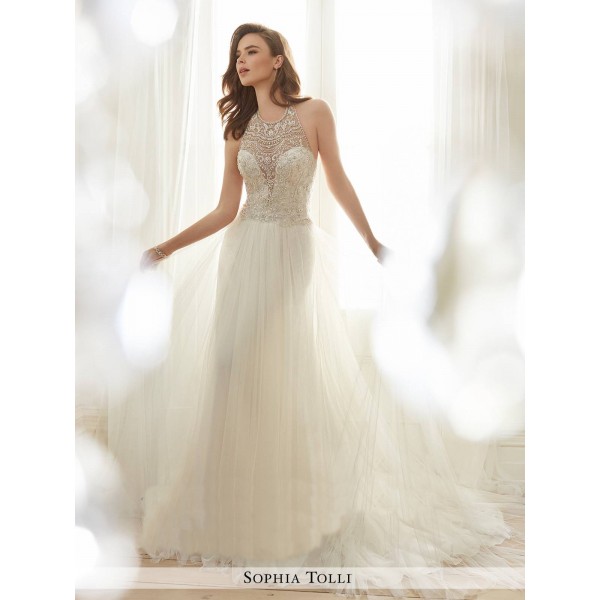 ΝΥΦΙΚΟ CELESTIA SOPHIA TOLLI ΔΑΝΤΕΛΑ IVORY ΚΩΔ.501171455