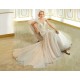 ΝΥΦΙΚΟ COSMOBELLA ΔΑΝΤΕΛΑ & ΜΕΤΑΞΩΤΟ ΤΟΥΛΙ IVORY/PEACH ΚΩΔ.22774425 